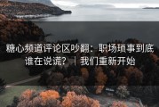 糖心频道评论区吵翻：职场琐事到底谁在说谎？｜我们重新开始