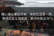 糖心镜头幕后拆解：评论区运营一改，情感拉扯立刻高级｜那天的我太冷门了
