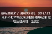 最新进展来了 围绕黑料网、黑料入口、黑料不打烊热度来源把脉络串起来 越往后越关键 （回应）