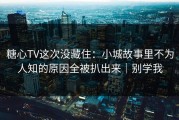 糖心TV这次没藏住：小城故事里不为人知的原因全被扒出来｜别学我
