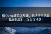 糖心vlog评论区吵翻：职场琐事到底谁在说谎？（发生在地铁）